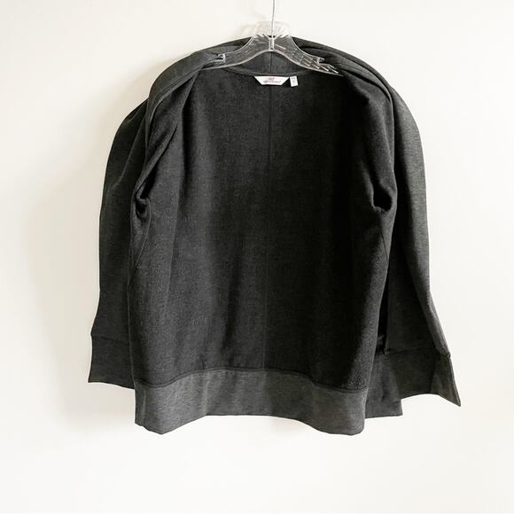 Vineyard Vines Charcoal Grey Open Front Cardigan - Picture 8 of 9